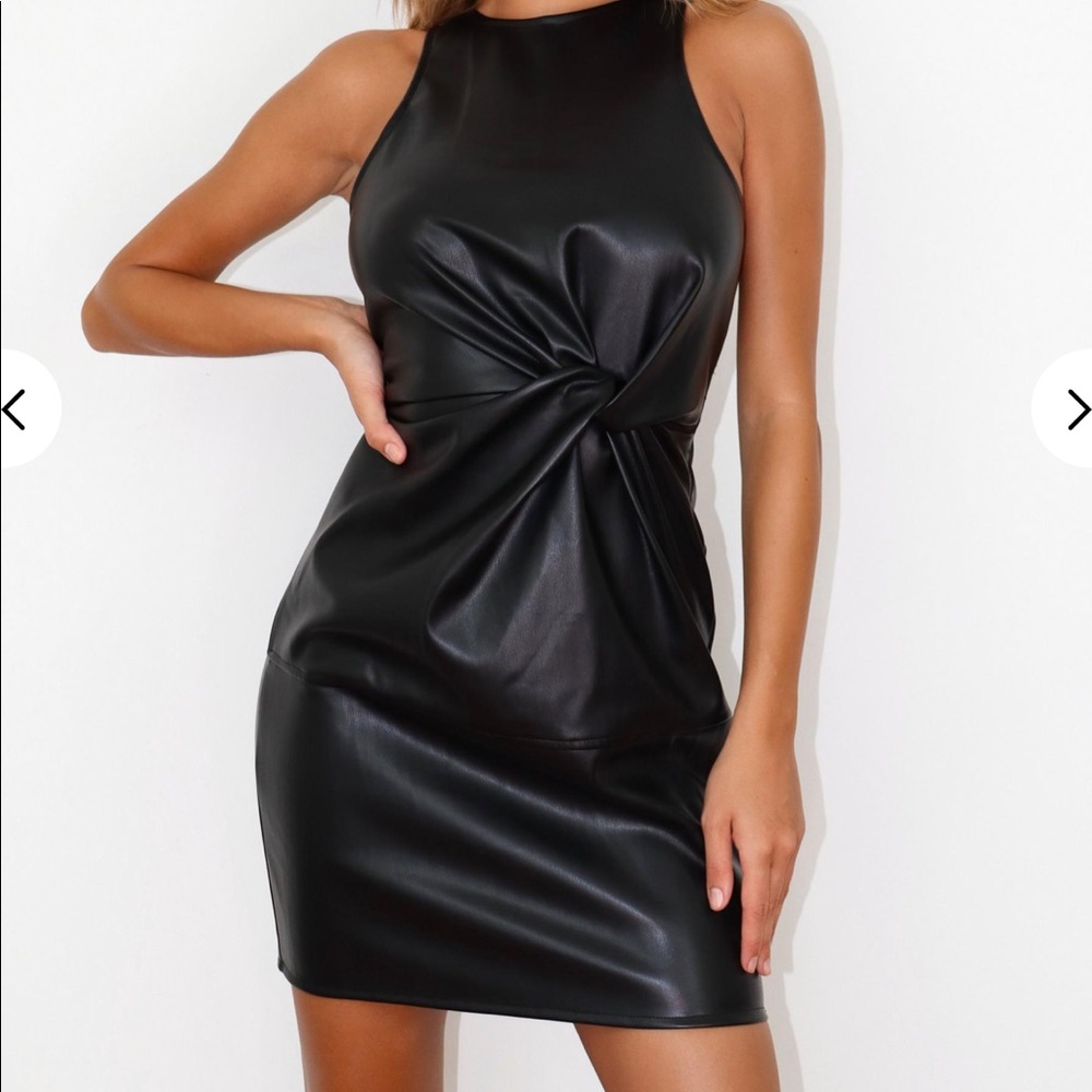 Missguided Faux Leather Dress (TALL)